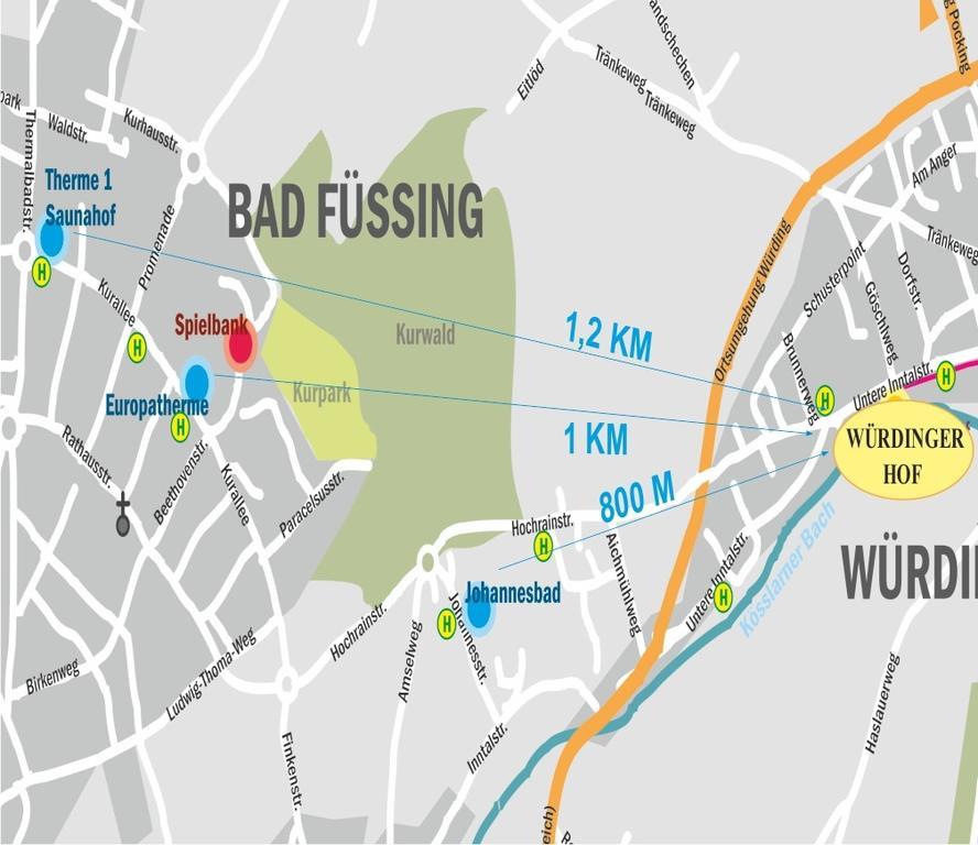Kurhotel Wuerdinger Hof Bad Füssing Eksteriør bilde